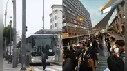 Pasajeros del Metropolitano hacen largas colas por tráiler que invadió su vía exclusiva
