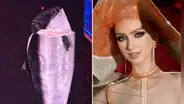 Miss Noruega causa furor en redes tras lucir llamativo traje de salmón en Miss Universo 2025