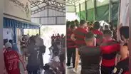 Hinchas brasileños denuncian demoras en ingreso a Perú por falta de personal e internet en oficina de Migraciones de la localidad de Iñapari, en Madre de Dios