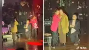 Lita Pezo ayuda a un fan a pedirle matrimonio a su pareja en medio del escenario