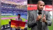 Pol Deportes compartirá la mesa de transmisión con el exfutbolista francés, Thierry Henry, en la previa del partido entre Real Madrid y Manchester City
