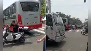 Bus del corredor Rojo atropella a adulta mayor en la avenida Javier Prado con La Molina: víctima quedó gravemente herida