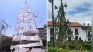 Tras polémica en Chiclayo, peruana muestra árbol navideño de Chachapoyas y redes estallan: "¿Hay concurso?"