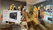 Alejandra Baigorria sorprende a sus trabajadores con televisores, lavadoras, canastas y costosos regalos por Navidad