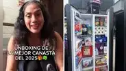 Trabajadora peruana revela el obsequio navideño de Jorge Luna y sorprende al incluir un refrigerador: "Nuevo rey de las canastas"