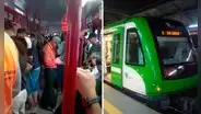 San Borja: pasajeros de la Línea 1 del Metro de Lima quedaron atrapados por más de media hora dentro de tren