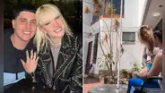Leslie Shaw comparte el especial detalle de bienvenida que preparó a su novio 'El Prefe': "Para mi amor"