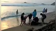 Rescatan a jóvenes a punto de ahogarse en playa de Barranca: "Se escuchaban gritos de socorro"