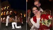 Jota Benz le propuso matrimonio a Angie Arizaga durante un romántico viaje en Roma: "Mil veces sí"