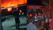 Fuerte incendio en asentamiento humano consume viviendas y deja a 4 familias en la calle en Tumbes