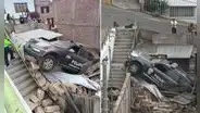 Patrullero policial cae sobre vivienda en Arequipa y familia exige investigación: “Me dicen que me calme”