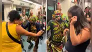 Captan a grupo tocando música de la selva dentro de la Línea 1 del Metro de Lima y redes estallan: "Perú es clave"