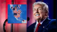 Trump simula la 'conquista' de Canadá, Groenlandia y Venezuela con imágenes de mapas manipulados, previo al Foro de Davos