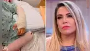 Anelhí Arias revela el difícil momento que vive por accidente de su hija con fuegos artificiales: "No es una fractura normal"