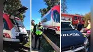 España registra tercer accidente ferroviario tras el choque de un tren con una grúa: se reportó 4 heridos