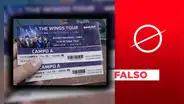Son falsas las imágenes que circulan de las supuestas entradas físicas del concierto de BTS en Perú