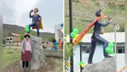 Pol Deportes es reconocido en su propia ciudad: inauguran monumento en honor a joven relator en plaza de Huampica