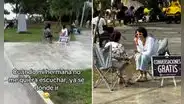 Peruana se vuelve viral en redes por ofrecer conversaciones gratis en Miraflores: "Mi próximo emprendimiento"