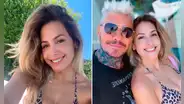 Milett Figueroa reaparece con Marcelo Tinelli en una piscina y descartan ruptura: “Con mi amor”