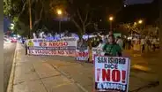 Vecinos realizaron nuevo plantón contra viaductos en Javier Prado tras alertas de la Contraloría
