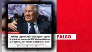 Es falso que Alfonso López Chau dijera "Julio Velarde no sabe lo que hace": es una publicación manipulada