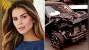 Laura Spoya admitió que se quedó dormida mientras manejaba y terminó chocando su auto, según parte oficial