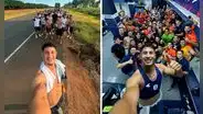 2 de Mayo celebró en vestuario de Matute recreando foto del percance con su bus: "No es cómo empieza, sino cómo termina"