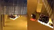 Intensas lluvias inundan bypass vehicular y generan cancelación de vuelos en Arequipa