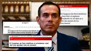 "La 'maldición' presidencial ataca de nuevo": así informaron los medios internacionales sobre la destitución de José Jerí