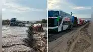 Panamericana Sur bloqueada: huaico arrastra camión y paraliza tránsito de cientos de vehículos en Ica