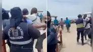 Hombre agrede a fiscalizadora en Playa Agua Dulce durante operativo municipal en Chorrillos: sujeto fue liberado