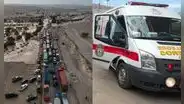 Mujer muere tras descompensarse mientras esperaba pase vehicular por huaicos en la Panamericana Sur