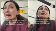Influencer mexicana vivió momentos de terror en el aeropuerto de Guadalajara tras crisis de seguridad en Jalisco: "Póngase en el piso, abuelita"