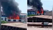 Reportan fuerte incendio en Parque Industrial, Villa El Salvador: el segundo en menos de una semana