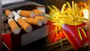 Científicos británicos revelan que las papas fritas y 25 cigarrillos de tabaco tienen una similitud insólita que debes conocer