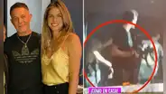 Alejandro Sanz y Stephanie Cayo fueron captados de la mano y el cantante sonríe al ser consultado por la actriz peruana