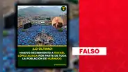 Esta no es una foto real del mitin de Rafael López Aliaga en Huánuco: fue creada con IA