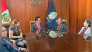 Presidente de CSJAR recibe visita protocolar de nueva junta directiva del Colegio de Abogados