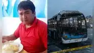Muere chofer del bus incendiando de Los Chinos en El Agustino: delincuentes atacaron mientras dormía