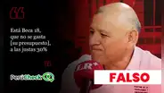 Es falso que Beca 18 haya gastado “a las justas” 30% de su presupuesto, como indicó el candidato Napoleón Becerra