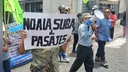 Arequipa: protestan contra alza del pasaje en el transporte urbano