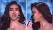 Candidata del Miss Grand Tailandia 2026 sufre caída de su carilla dental en plena competencia en vivo