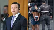 Noboa asegura que crímenes bajaron un 40% tras el toque de queda y descarta perdida de soberanía ante EE. UU.