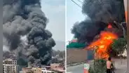 Incendio consumió almacén en San Juan de Lurigancho: bomberos controlaron la emergencia