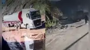 Huaicos bloquean la Carretera Central en San Rafael: pasajeros varados y tráiler atrapado