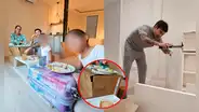 Ezio Oliva se muda a España con Karen Schwarz y sus hijas y confiesa una cruda realidad: "Nuestro comedor es una caja"