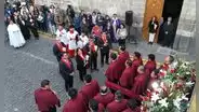 CSJAR sacó en procesión sagrada imagen del Señor de la Sentencia