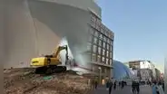China cambia las reglas de la construcción con enormes burbujas para eliminar el ruido y el polvo en las ciudades