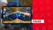 Son falsas estas imágenes de la reparación del gasoducto de Camisea en marzo con jebe y cinta adhesiva: se generaron con IA