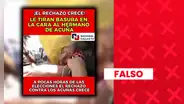 Sí arrojaron bolsa de basura al hermano de César Acuña, pero NO en la antesala de las Elecciones Generales 2026